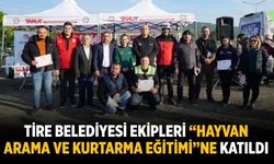 Tire Belediyesi ekipleri “Hayvan Arama ve Kurtarma Eğitimi”ne katıldı