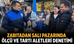 Zabıtadan salı pazarında ölçü ve tartı aletleri denetimi