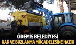 Ödemiş Belediyesi kar ve buzlanma mücadelesine hazır