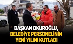 Başkan Okuroğlu, belediye personelinin yeni yılını kutladı