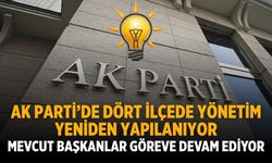 AK PARTİ’DE DÖRT İLÇEDE YÖNETİM YENİDEN YAPILANIYOR