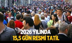 2026 yılında 15,5 gün resmi tatil