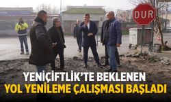 Yeniçiftlik’te beklenen yol yenileme çalışması başladı