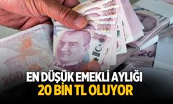 En düşük emekli aylığı 20 bin TL oluyor