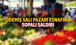 Ödemiş salı pazarı esnafına sopalı saldırı