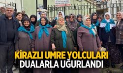 KİRAZLI UMRE YOLCULARI DUALARLA UĞURLANDI