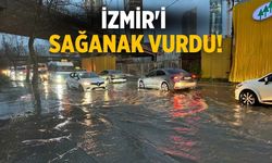 İzmir'i sağanak vurdu!