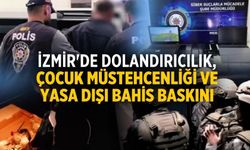 İzmir'de dolandırıcılık, çocuk müstehcenliği ve yasa dışı bahis baskını