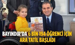 Bayındır’da 6 Bin 194 Öğrenci için ara tatil başladı