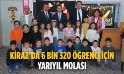KİRAZ’DA 6 BİN 320 ÖĞRENCİ İÇİN YARIYIL MOLASI