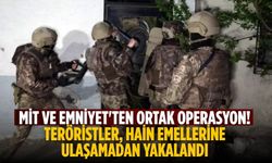 MİT ve Emniyet'ten ortak operasyon! Teröristler, hain emellerine ulaşamadan yakalandı