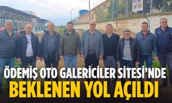 Ödemiş Oto Galericiler Sitesi’nde Beklenen Yol Açıldı