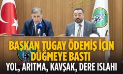 Başkan Tugay Ödemiş için düğmeye bastı Yol, arıtma, kavşak, dere ıslahı