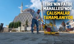 Tire'nin Fatih Mahallesi’nde, çalışmalar tamamlanıyor