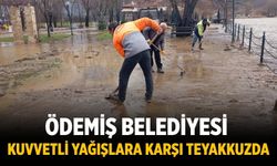 Ödemiş Belediyesi Kuvvetli Yağışlara Karşı Teyakkuzda