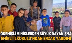 Ödemişli Miniklerden Büyük Dayanışma Emirli İlkokulu’ndan Erzak Yardımı