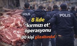 8 ilde 'kırmızı et' operasyonu 30 kişi gözaltında!