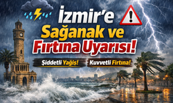 İzmir’e Sağanak ve fırtına uyarısı!