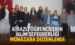 Kirazlı öğrencilerin İklim Seferberliği Münazara düzenlendi