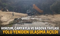 HORZUM, ÇAMYAYLA VE BAŞOVA YAYLASI YOLU YENİDEN ULAŞIMA AÇILDI