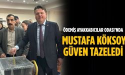 ÖDEMİŞ AYAKKABICILAR ODASI’NDA MUSTAFA KÖKSOY GÜVEN TAZELEDİ