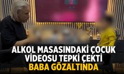 Alkol masasındaki çocuk videosu Tepki çekti