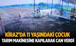 KİRAZ’DA 11 YAŞINDAKİ ÇOCUK TARIM MAKİNESİNE KAPILARAK CAN VERDİ