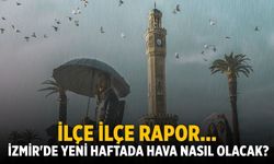 İlçe ilçe rapor... İzmir'de yeni haftada hava nasıl olacak?