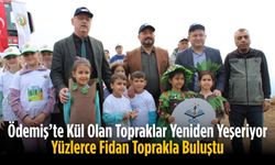 Ödemiş’te Kül Olan Topraklar Yeniden Yeşeriyor Yüzlerce Fidan Toprakla Buluştu
