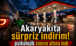Akaryakıta sürpriz indirim! psikolojik sınırın altına indi