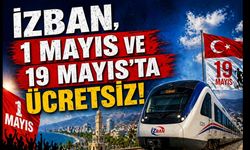 İZBAN, 1 Mayıs ve 19 Mayıs'ta ücretsiz!