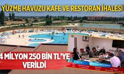 YÜZME HAVUZU KAFE VE RESTORAN İHALESİ 4 MİLYON 250 BİN TL’YE VERİLDİ