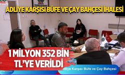 ADLİYE KARŞISI BÜFE VE ÇAY BAHÇESİ İHALESİ 1 MİLYON 352 BİN TL’YE VERİLDİ