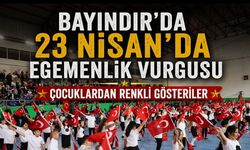Bayındır’da 23 Nisan’da Egemenlik Vurgusu Çocuklardan Renkli Gösteriler
