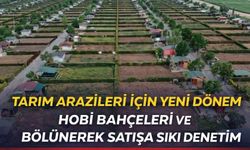 TARIM ARAZİLERİ İÇİN YENİ DÖNEM HOBİ BAHÇELERİ VE BÖLÜNEREK SATIŞA SIKI DENETİM