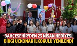 BAHÇEŞEHİR’DEN 23 NİSAN HEDİYESİ BİRGİ ÜÇKONAK İLKOKULU YENİLENDİ