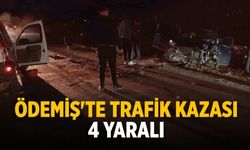 Ödemiş'te Trafik Kazası 4 Yaralı