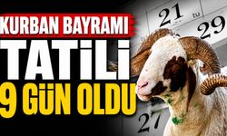 Kurban Bayramı tatili 9 gün oldu