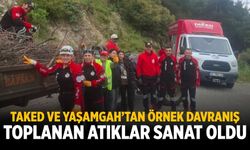TAKED ve Yaşamgah’tan Örnek Davranış Toplanan Atıklar Sanat Oldu