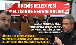 ÖDEMİŞ BELEDİYESİ MECLİSİNDE GERGİN ANLAR!
