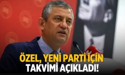 Özel, yeni parti için takvimi açıkladı!