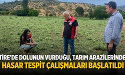 Tire’de Dolunun Vurduğu, Tarım Arazilerinde Hasar Tespit Çalışmaları Başlatıldı