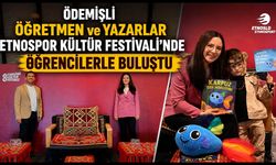 ÖDEMİŞLİ ÖĞRETMEN ve YAZARLAR ETNOSPOR KÜLTÜR FESTİVALİ’NDE ÖĞRENCİLERLE BULUŞTU
