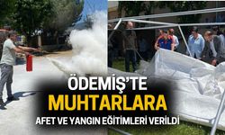 Ödemiş’te Muhtarlara Afet ve Yangın Eğitimleri Verildi