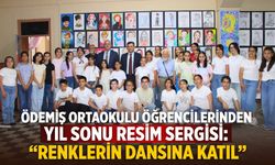 Ödemiş Ortaokulu Öğrencilerinden Yıl Sonu Resim Sergisi: “Renklerin Dansına Katıl”