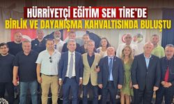 HÜRRİYETÇİ EĞİTİM SEN TİRE’DE BİRLİK VE DAYANIŞMA KAHVALTISINDA BULUŞTU
