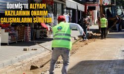 Ödemiş’te Altyapı Kazılarının Onarım Çalışmalarını Sürüyor