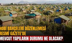 Hobi bahçeleri düzenlemesi Resmi Gazete'de MEVCUT YAPILARIN DURUMU NE OLACAK?