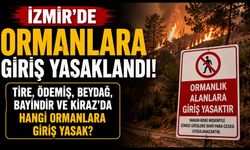 İzmir’de Ormanlara Giriş yasaklandı! Tire, Ödemiş, Beydağ, Bayındır ve Kiraz’da hangi ormanlara giriş yasak?