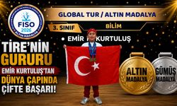 TİRE'NİN GURURU EMİR KURTULUŞ'TAN DÜNYA ÇAPINDA ÇİFTE BAŞARI! Altın ve Gümüş Madalya